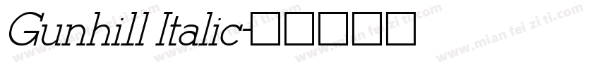 Gunhi1l Italic字体转换